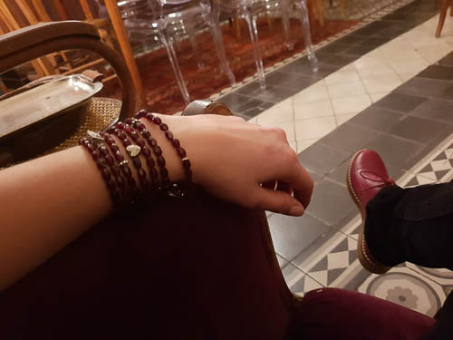 Bracelet perles anciennes en verre - Modèle au choix - MD Création