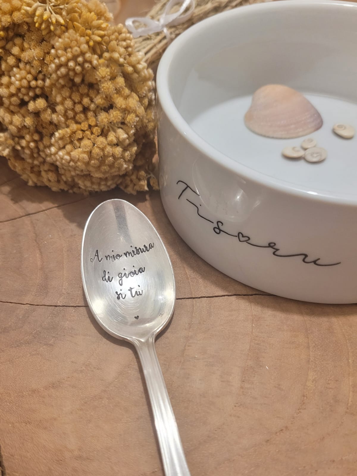 A Mio Misura di Gioia si tù cuillère métal argenté