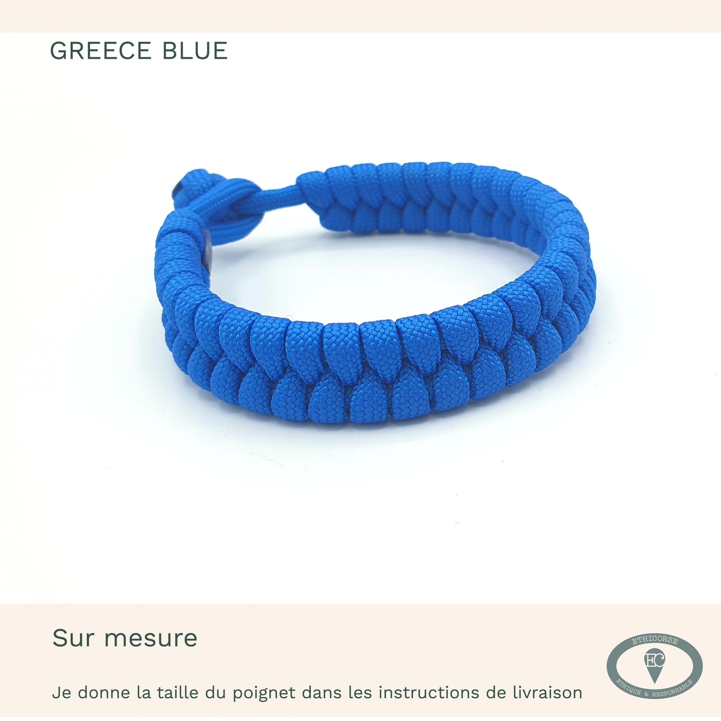 Bracelet de Survie, corde de parachute - MD création -