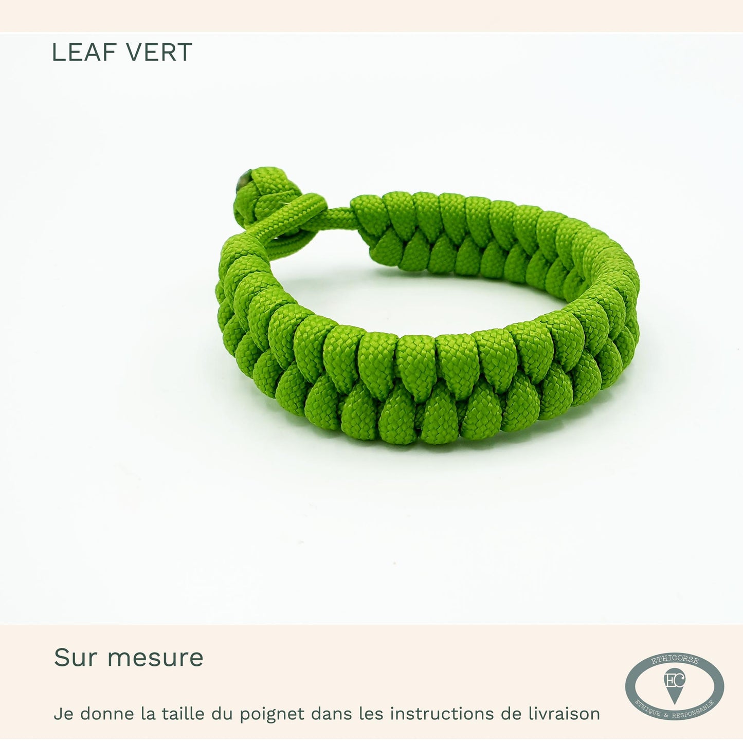 Bracelet de Survie, corde de parachute - MD création -