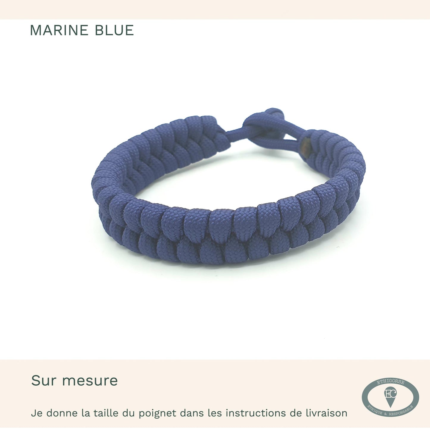 Bracelet de Survie, corde de parachute - MD création -