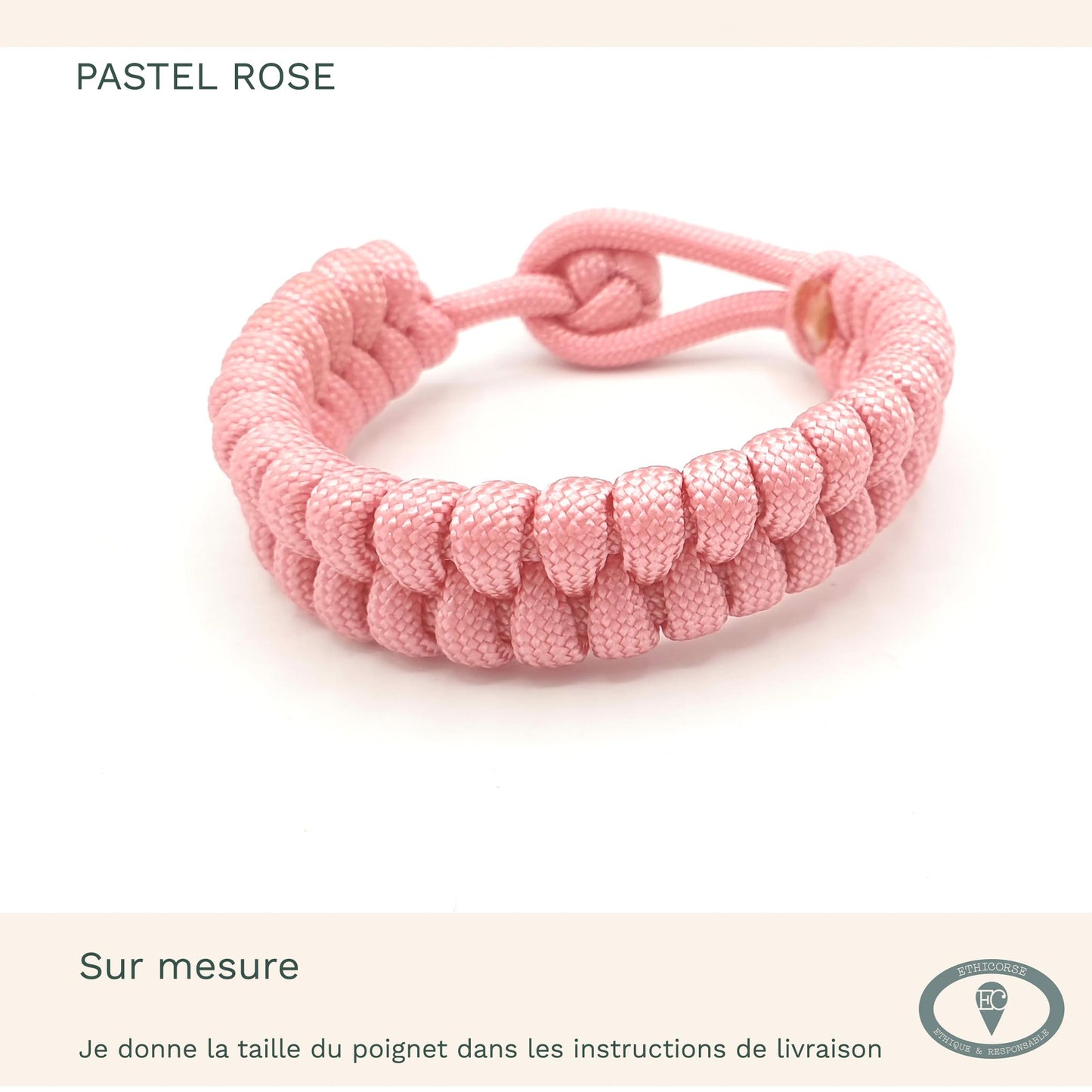 Bracelet de Survie, corde de parachute - MD création -