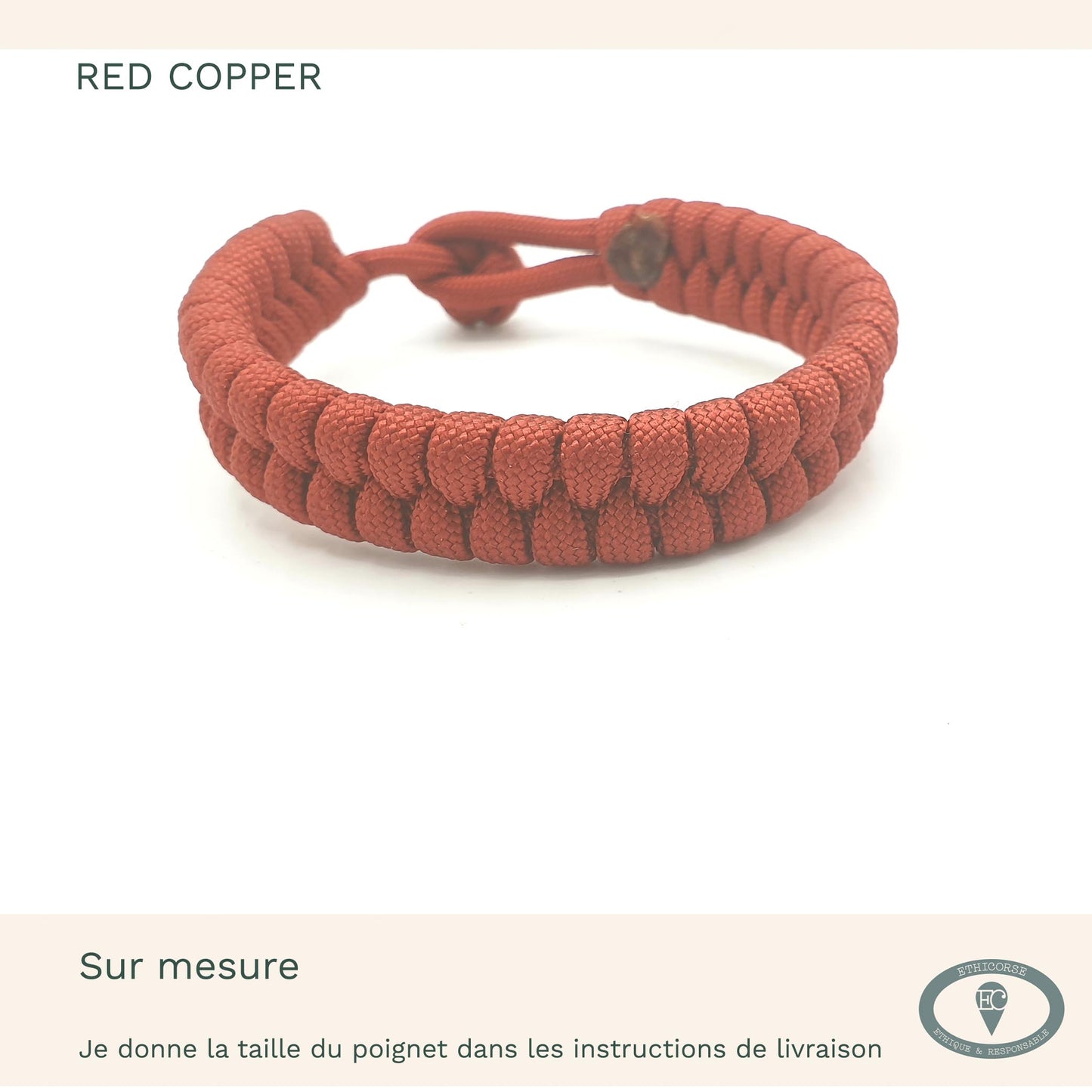 Bracelet de Survie, corde de parachute - MD création -