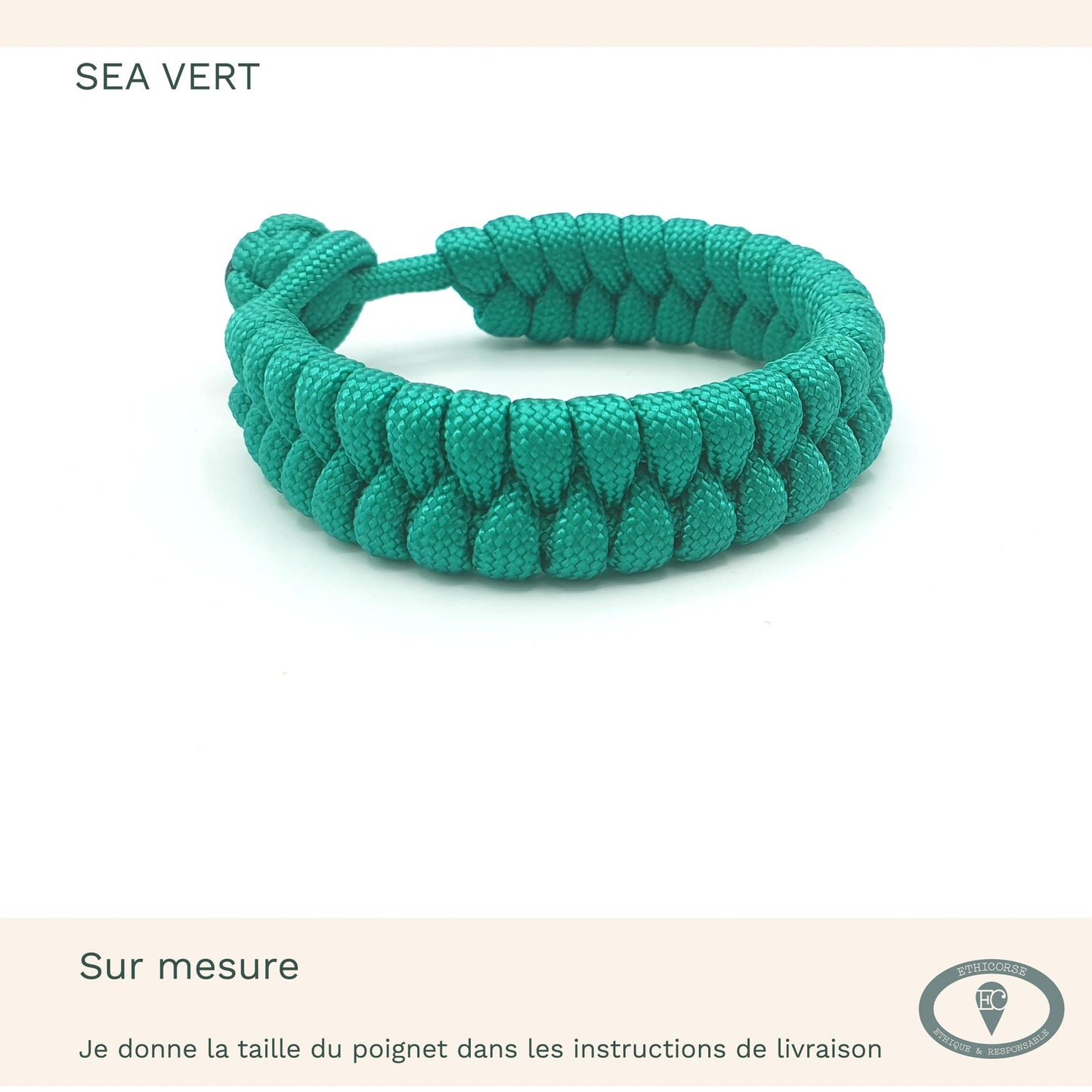 Bracelet de Survie, corde de parachute - MD création -
