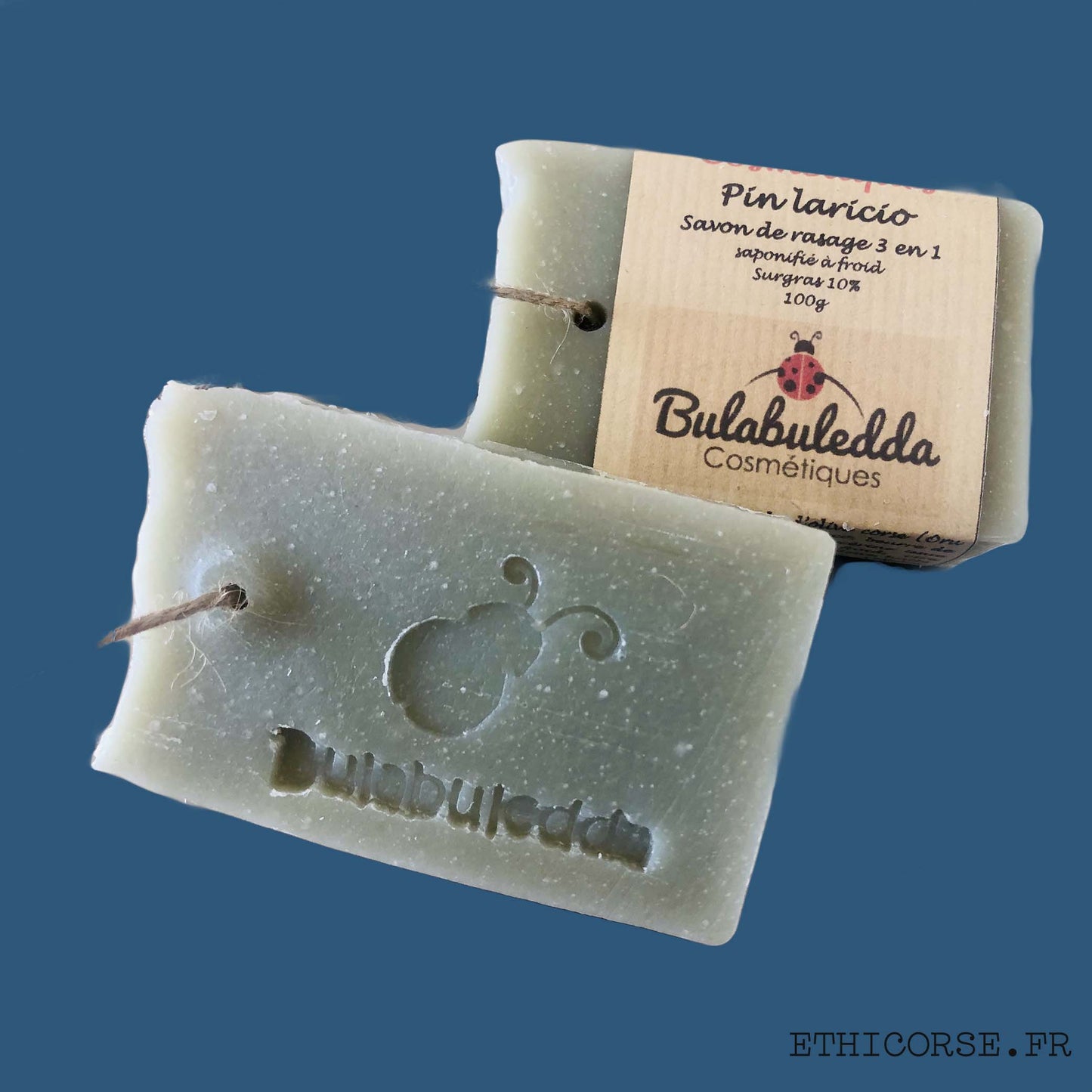 Bulabuledda - savon saponifié à froid de rasage - Pin Laricio