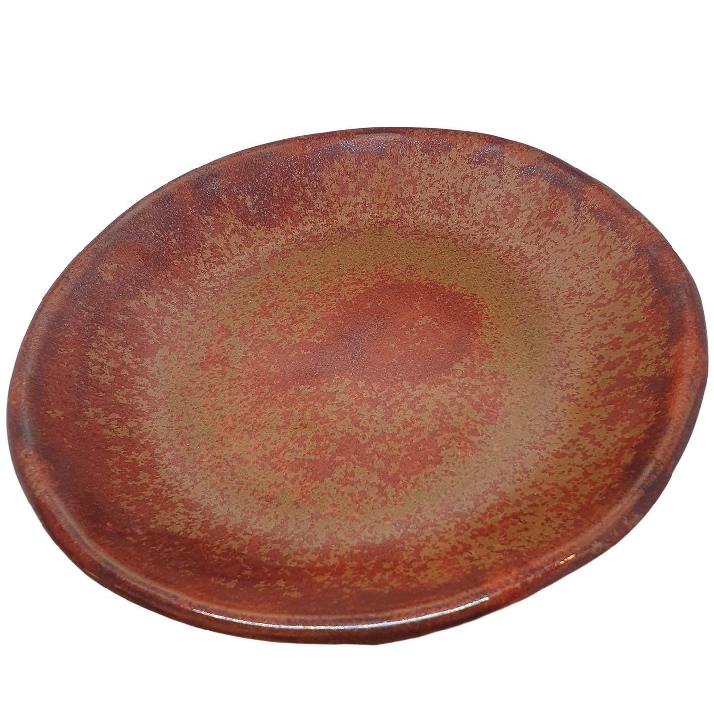 Chloé Sorro céramique - Ethicorse.fr - Assiette plate gré rouge