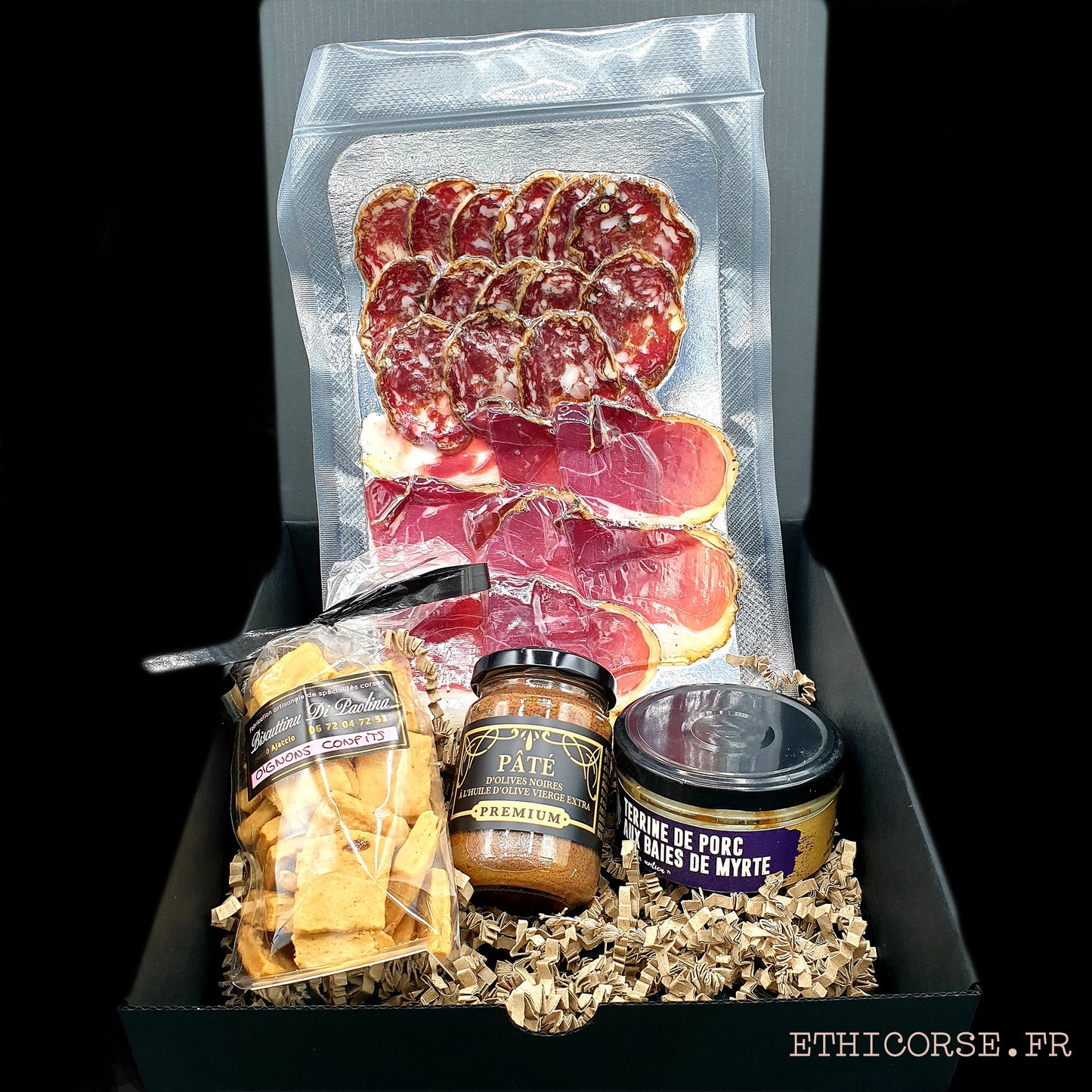 La BOX Apéro par Ethicorse.fr - Découvertes et charcuteries Corse