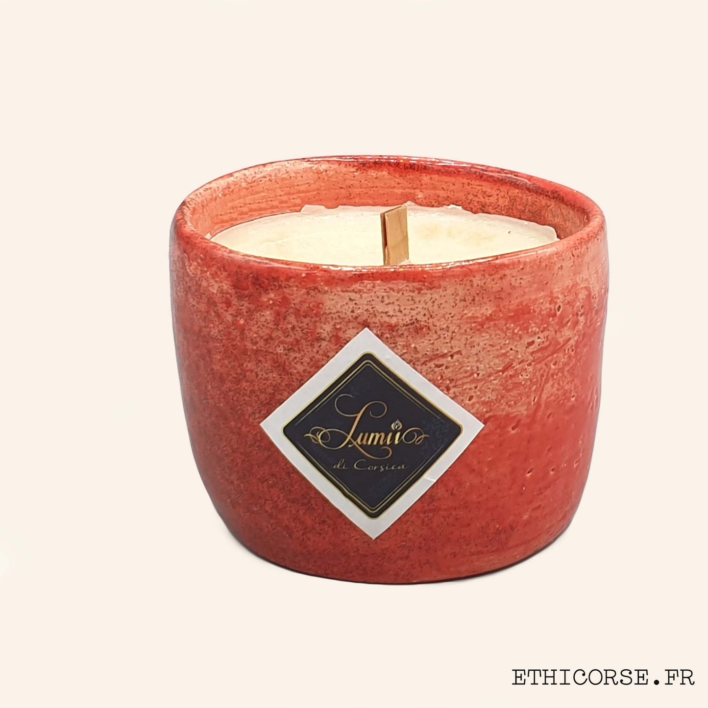 Bougie Céramique Parfumée - Œil de ste Lucie - Lumii Di Corsica - Senteur au choix