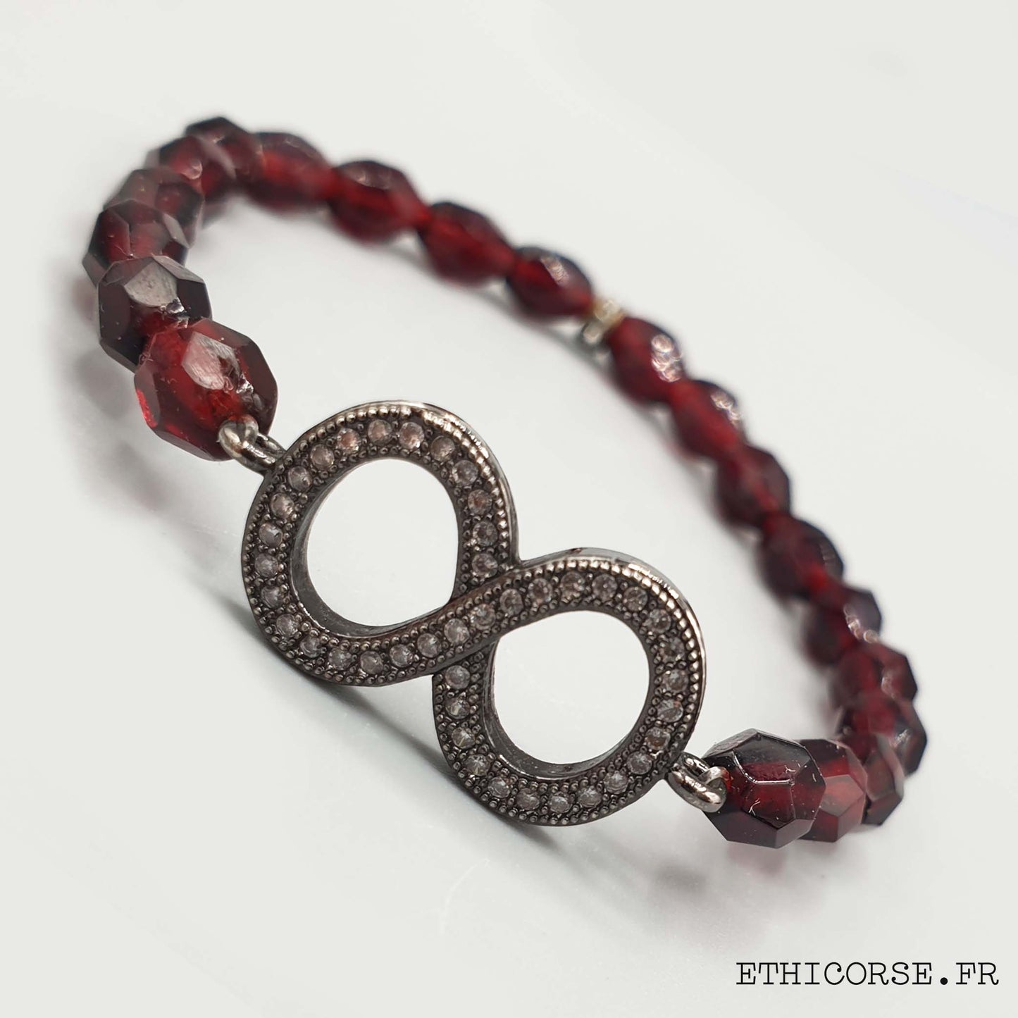 MD créations - Ethicorse.fr - Bracelet perles anciennes infini