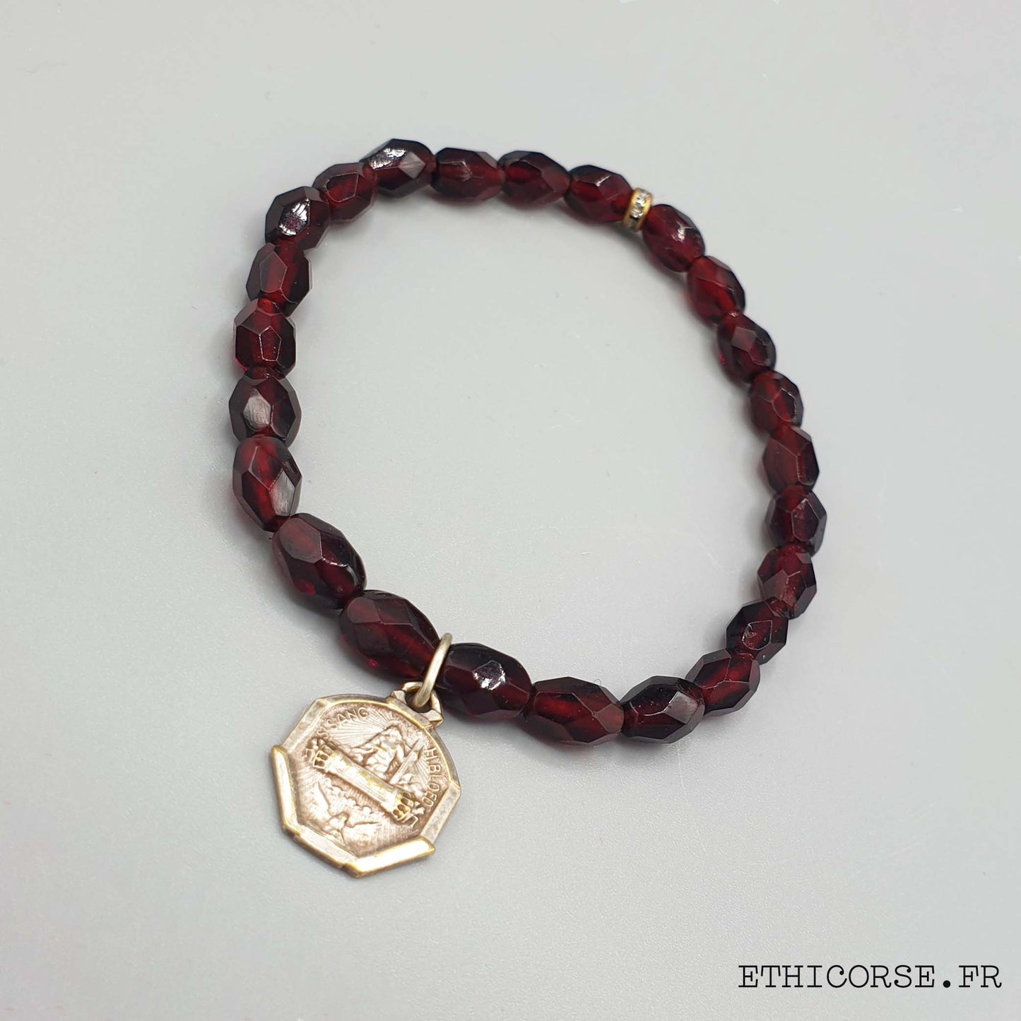Bracelet perles anciennes en verre - Modèle au choix - MD Création