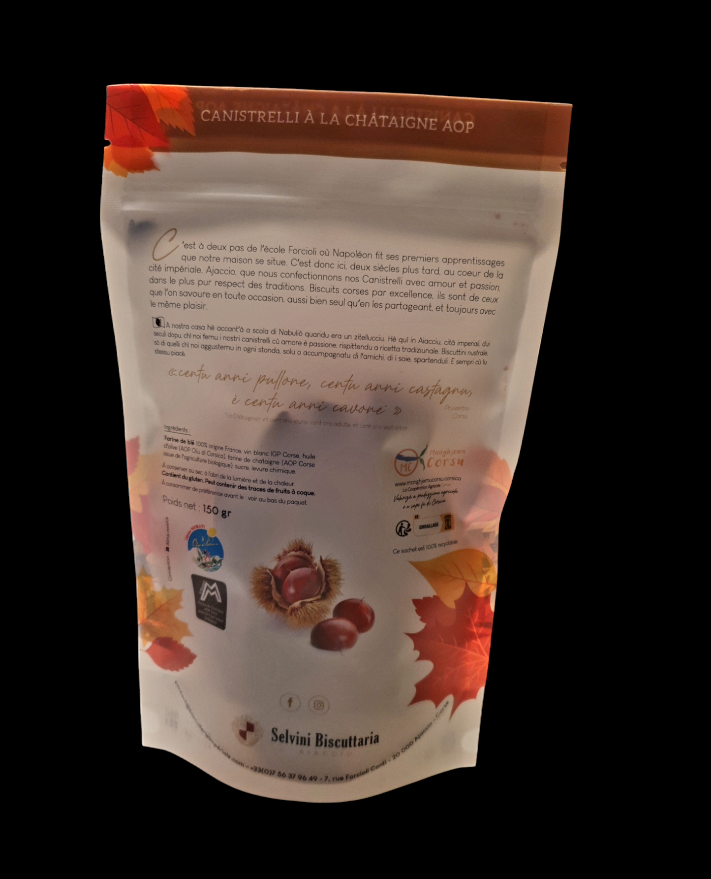 Canistrelli à la châtaigne 🌰 AOP 150g