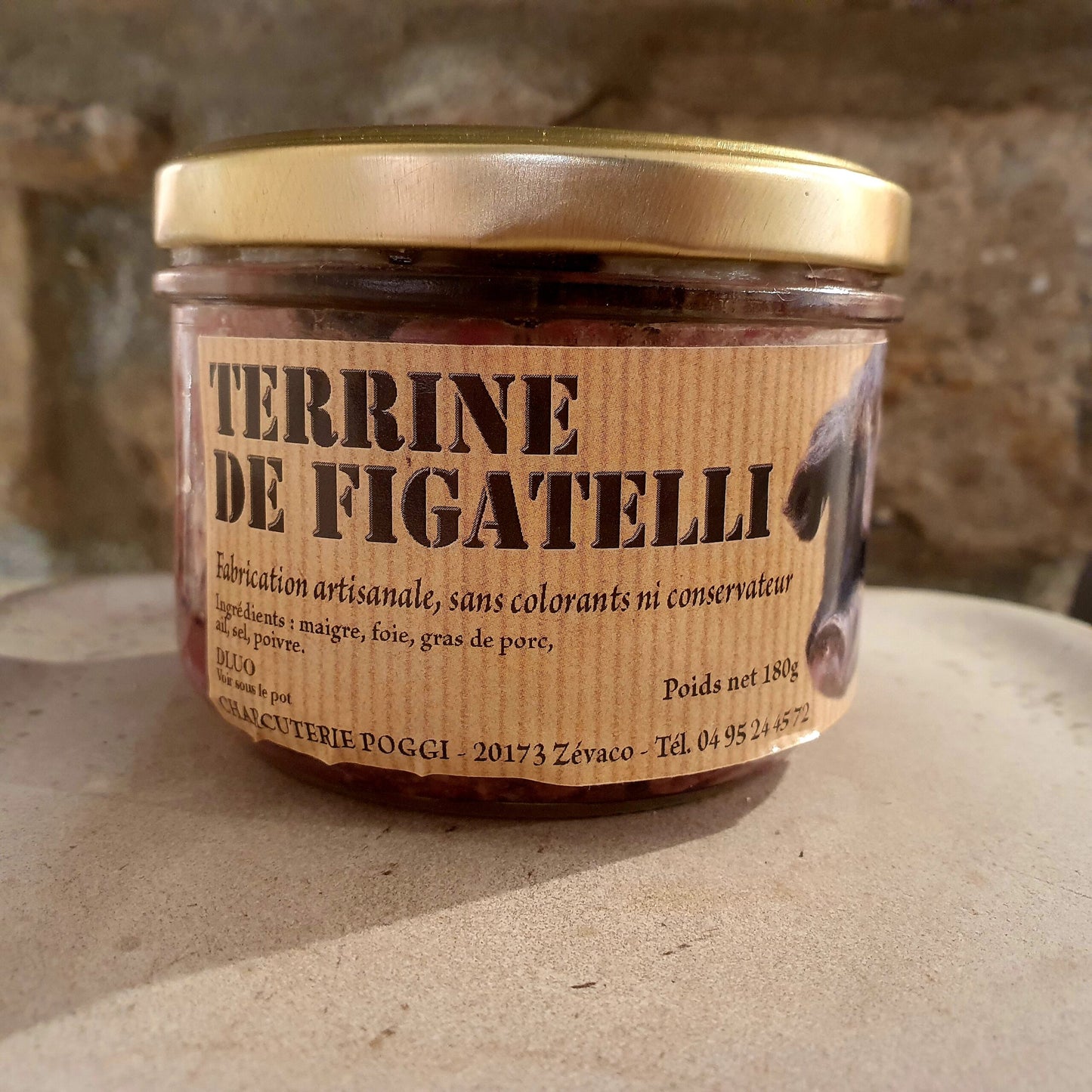 TERRINE DE PORC CORSE FIGATELLI - Dominique Poggi - Ethicorse