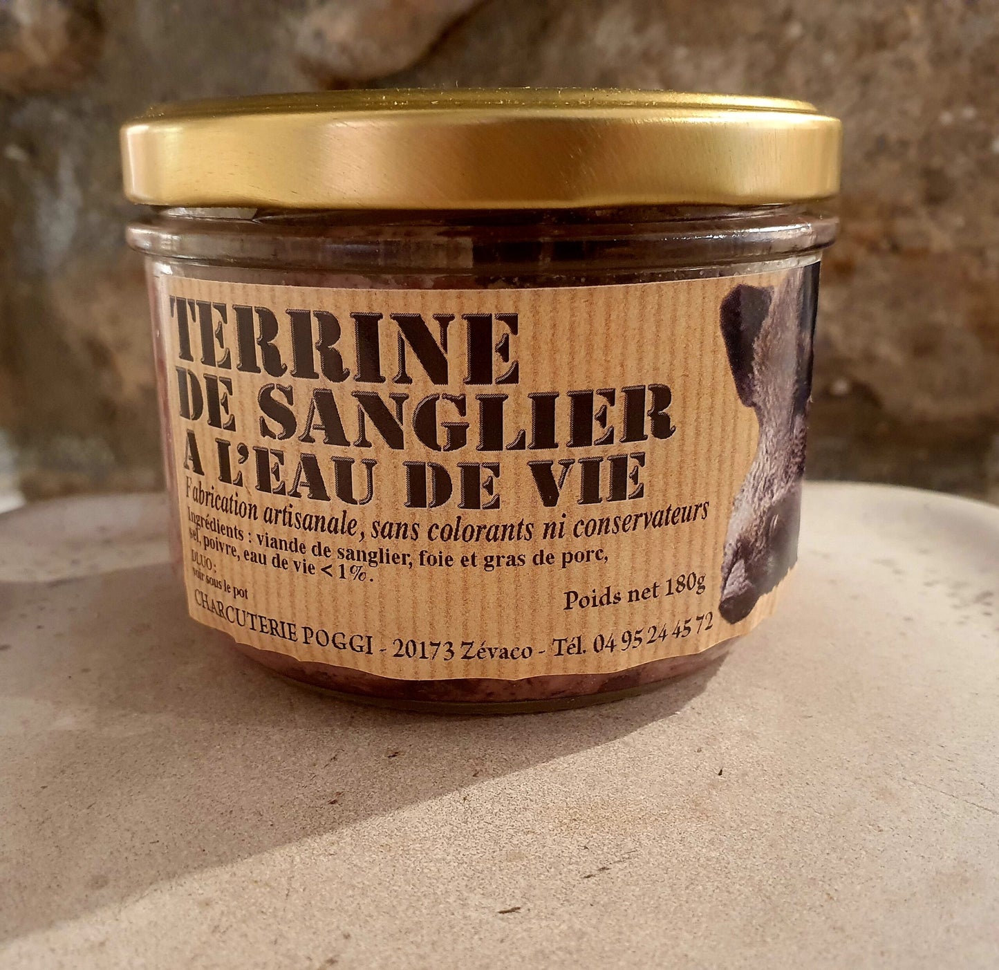 TERRINE DE SANGLIER - Dominique Poggi - Ethicorse