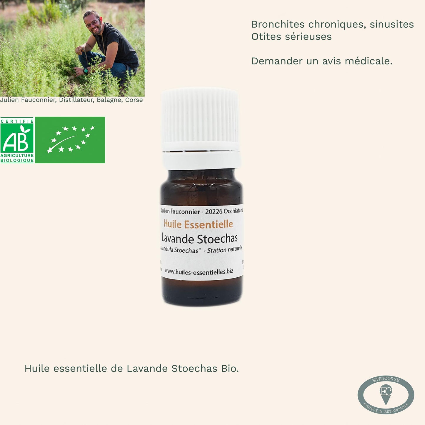 Produit corse - huile essentielle bio -
