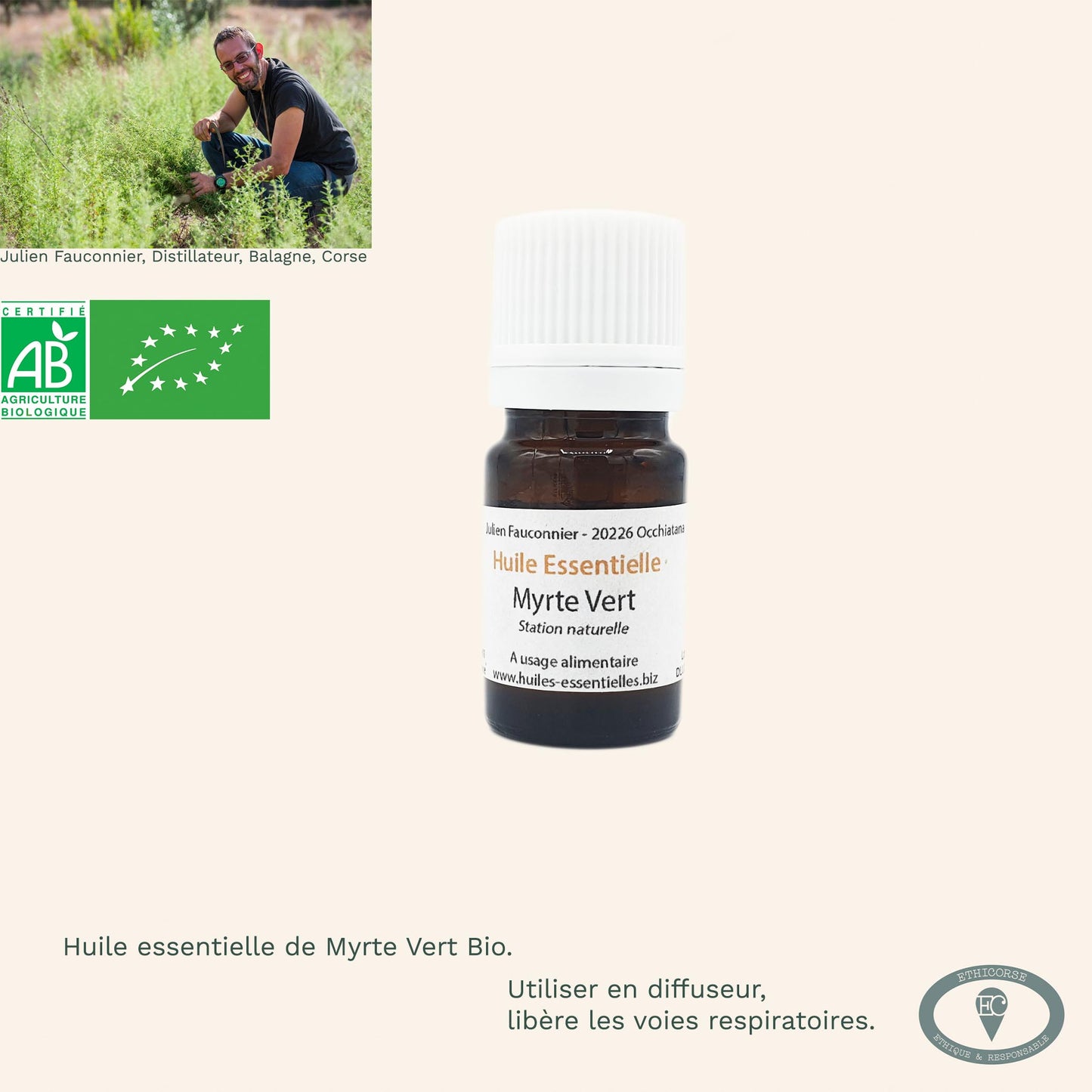 Produit corse - huile essentielle bio -