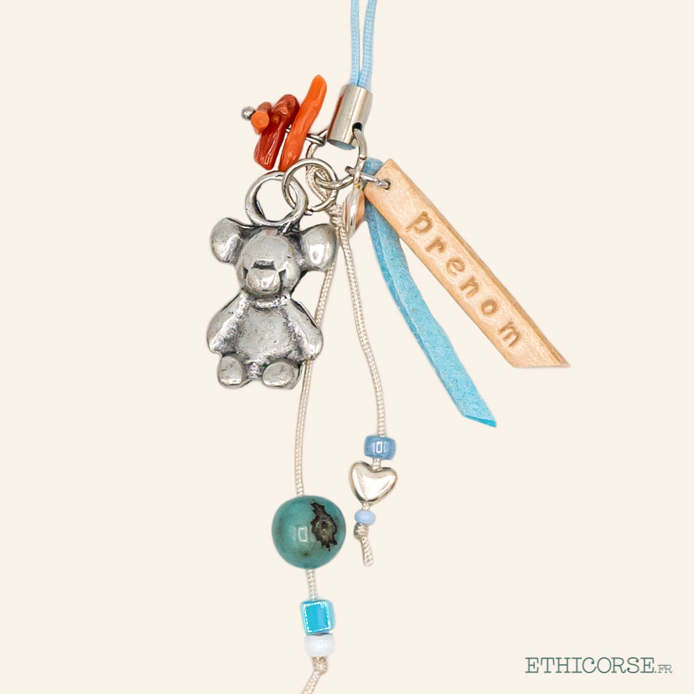 Accroche Naissance Nounours Personnalisable 03