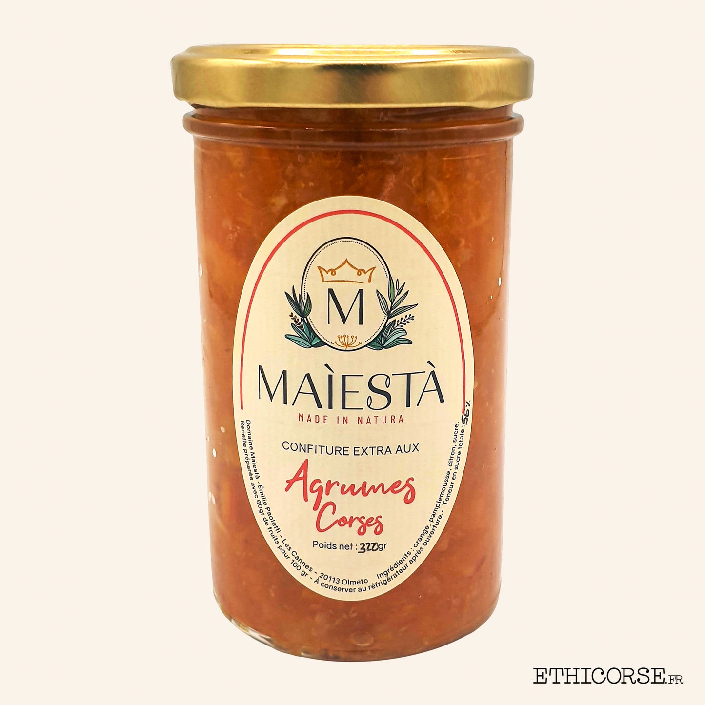Confiture Agrume Corse 320g