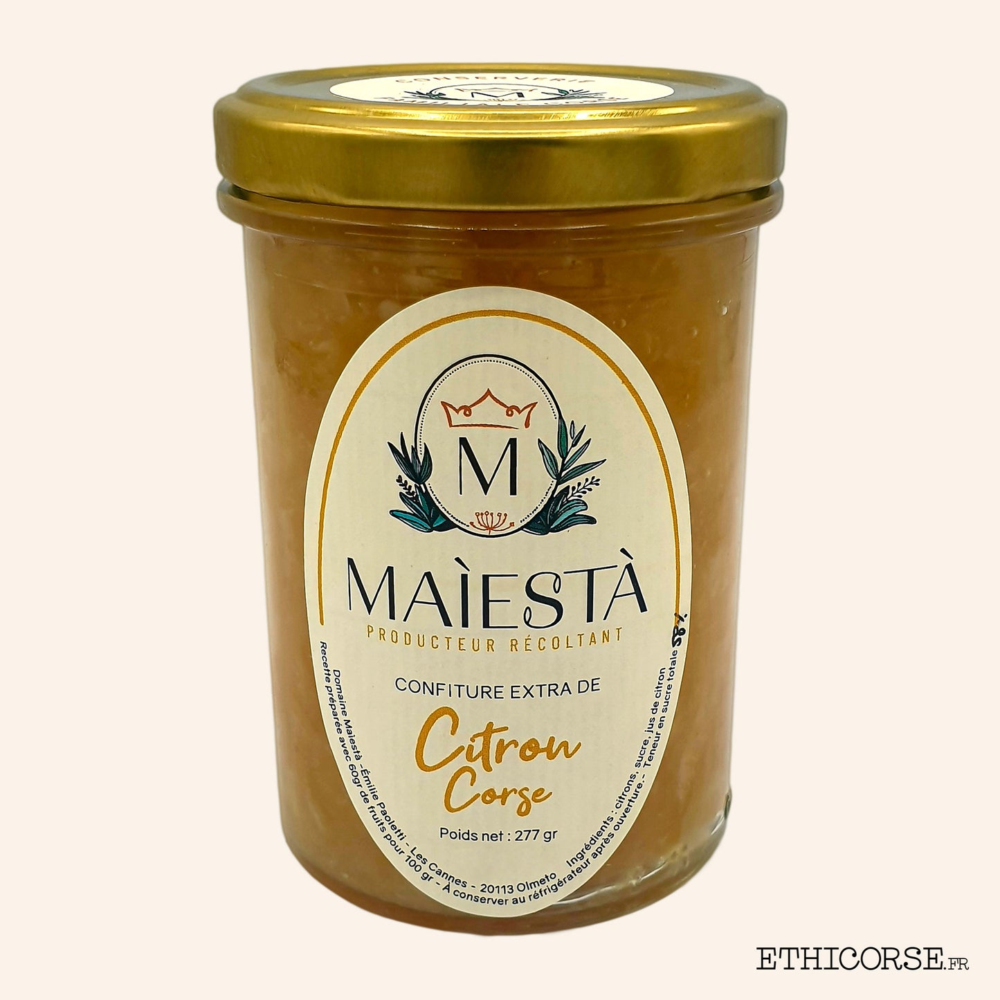 Confiture de Citron Corse 277g