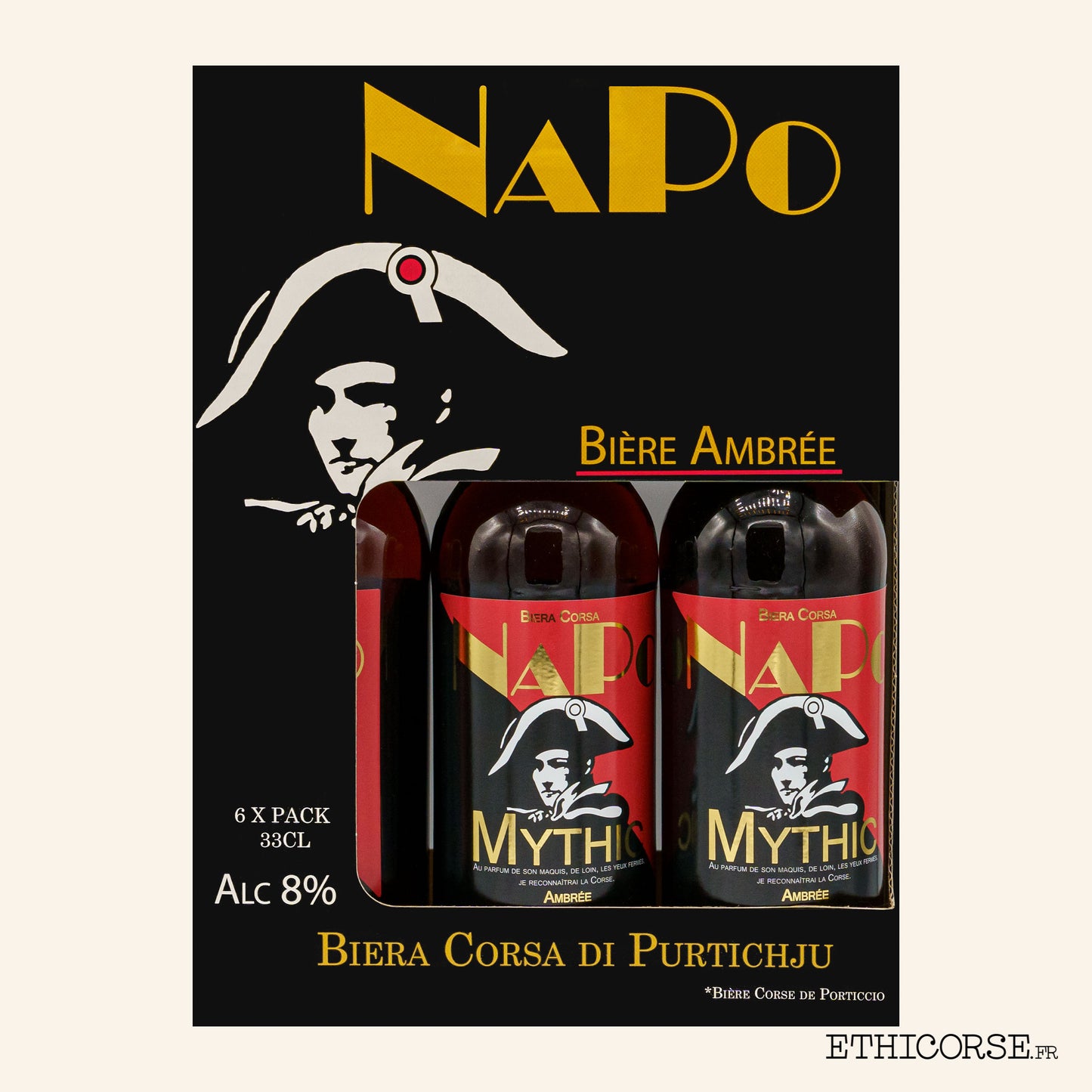 Carton 6 bières ambrées Mythic