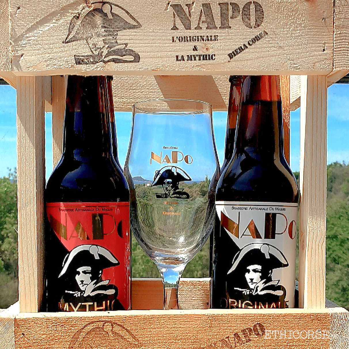 Coffret bois - Mythic - Originale - Verre 1x1