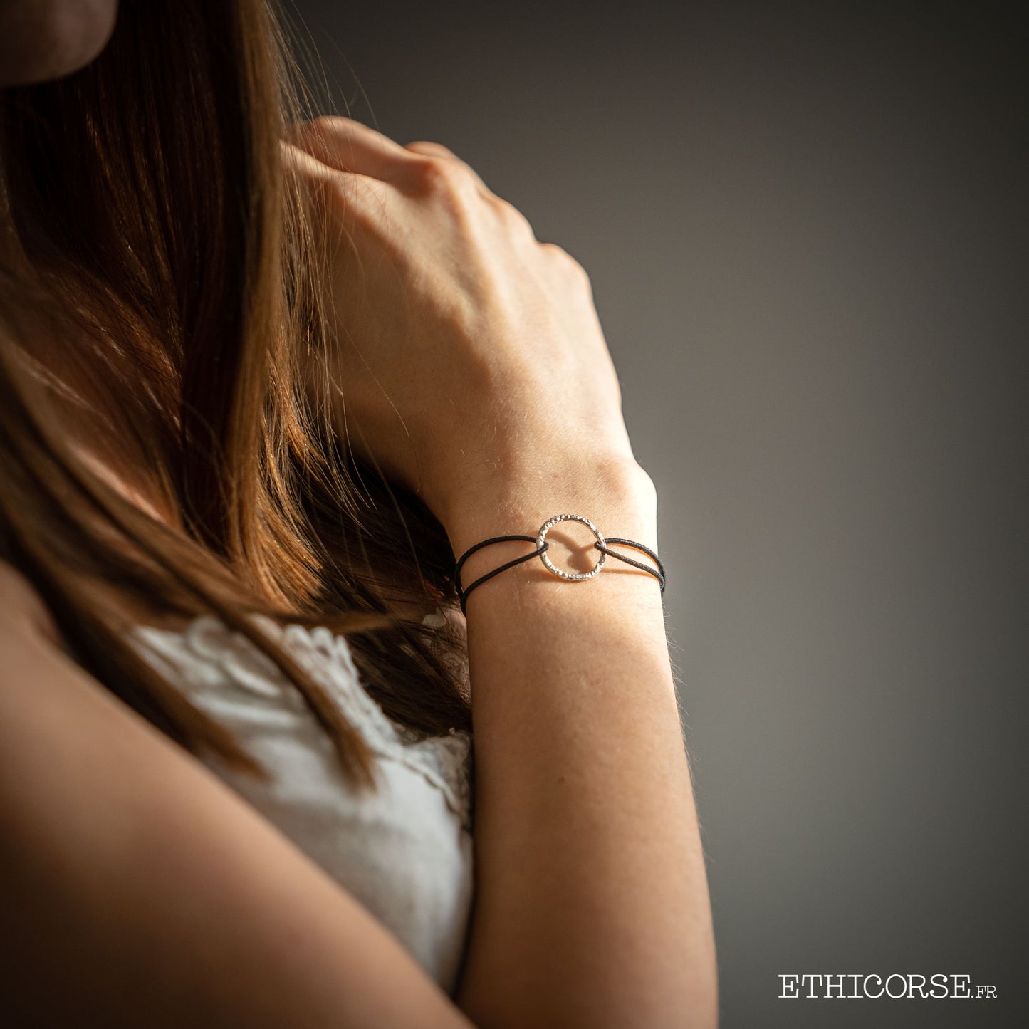 Bracelet en argent rond 01A