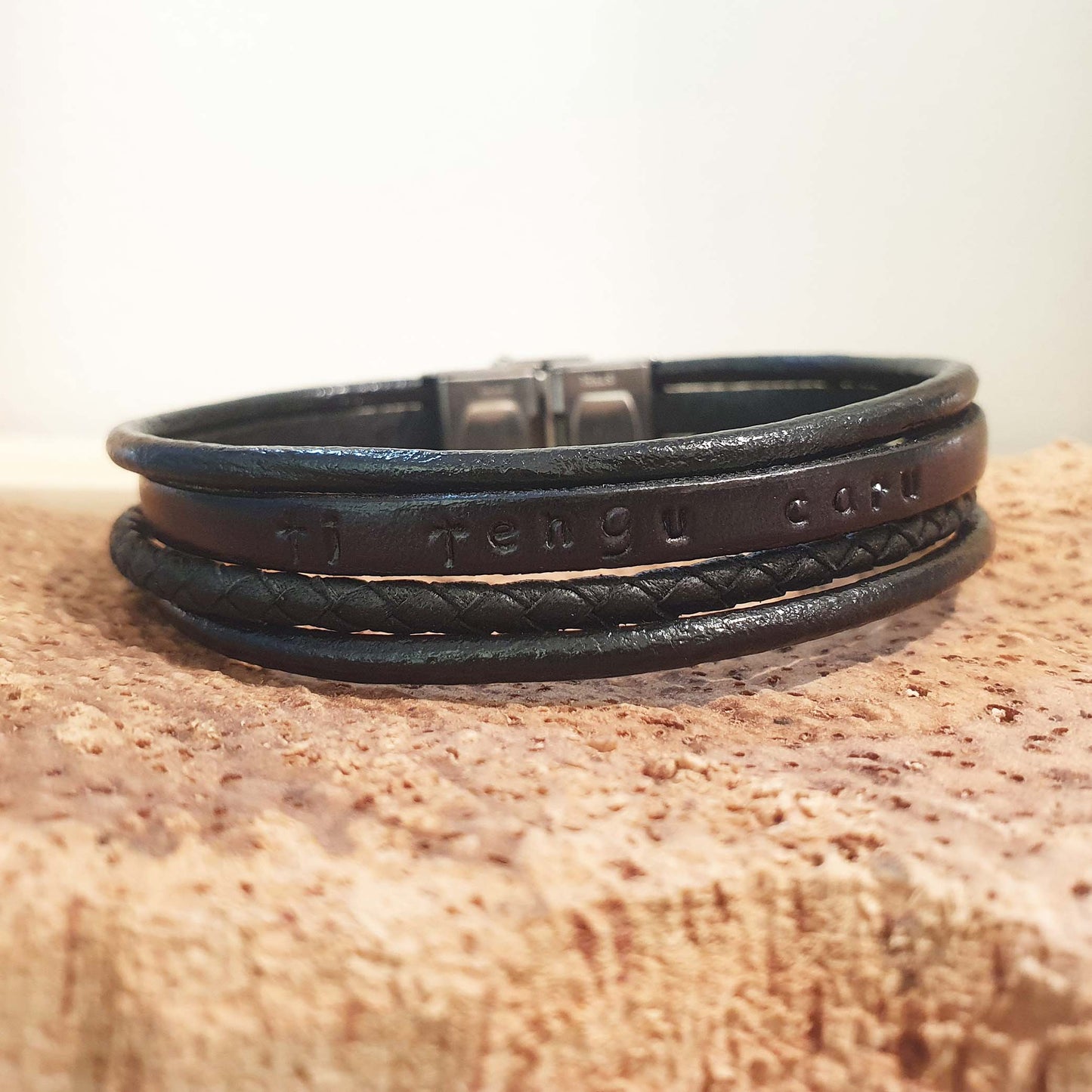 latitude 4202 - ethicorse - bracelet multirangs noir