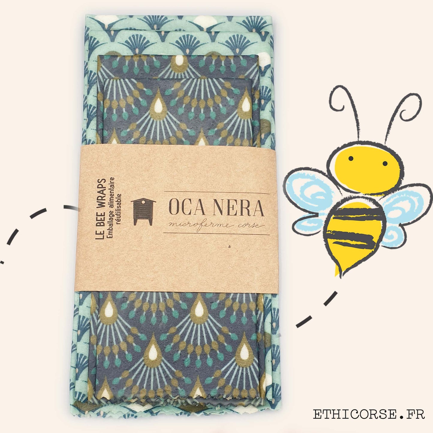 OCA NERA - Ethicorse.fr - Bee Wraps découverte éventail
