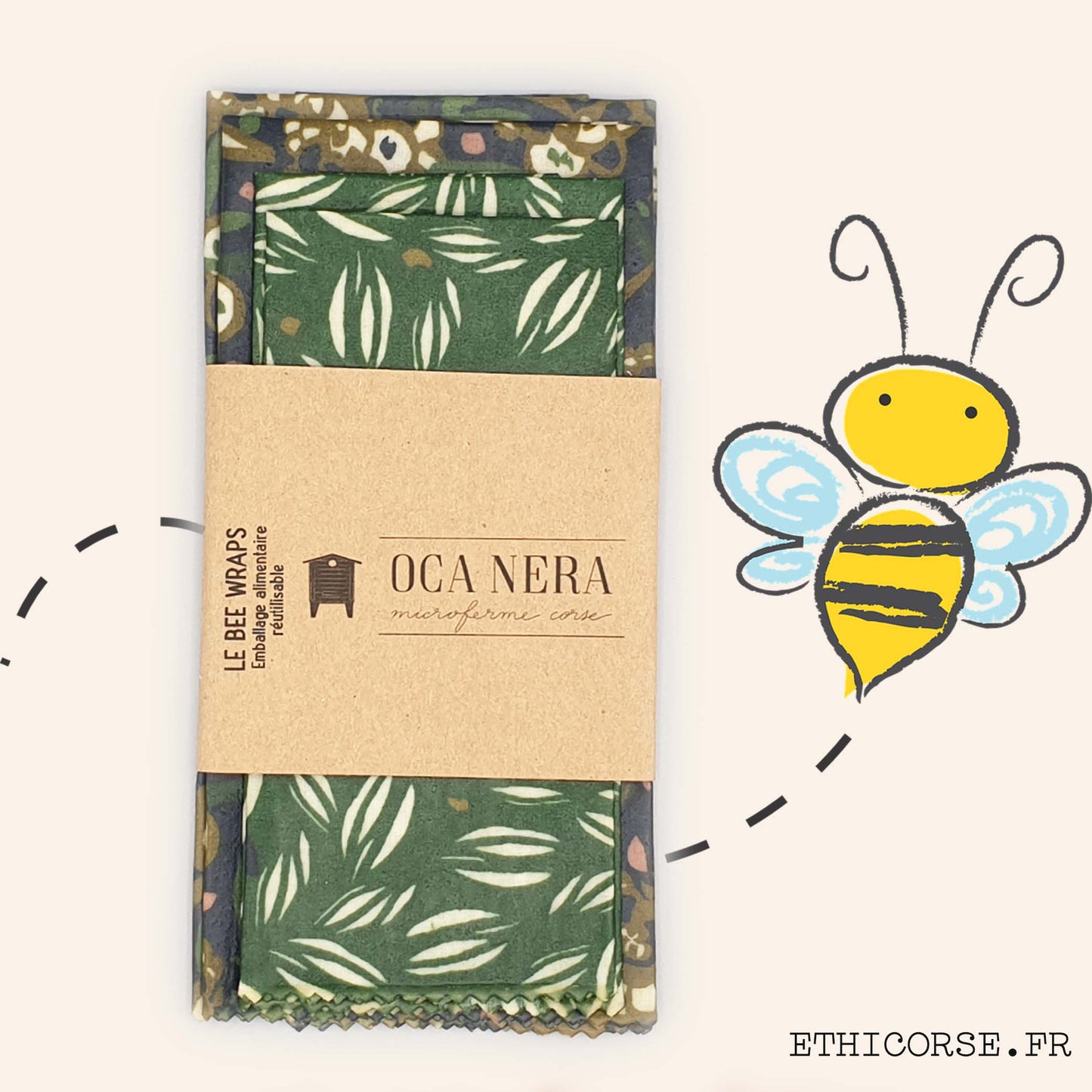 OCA NERA - Ethicorse.fr - Bee Wraps découverte vert