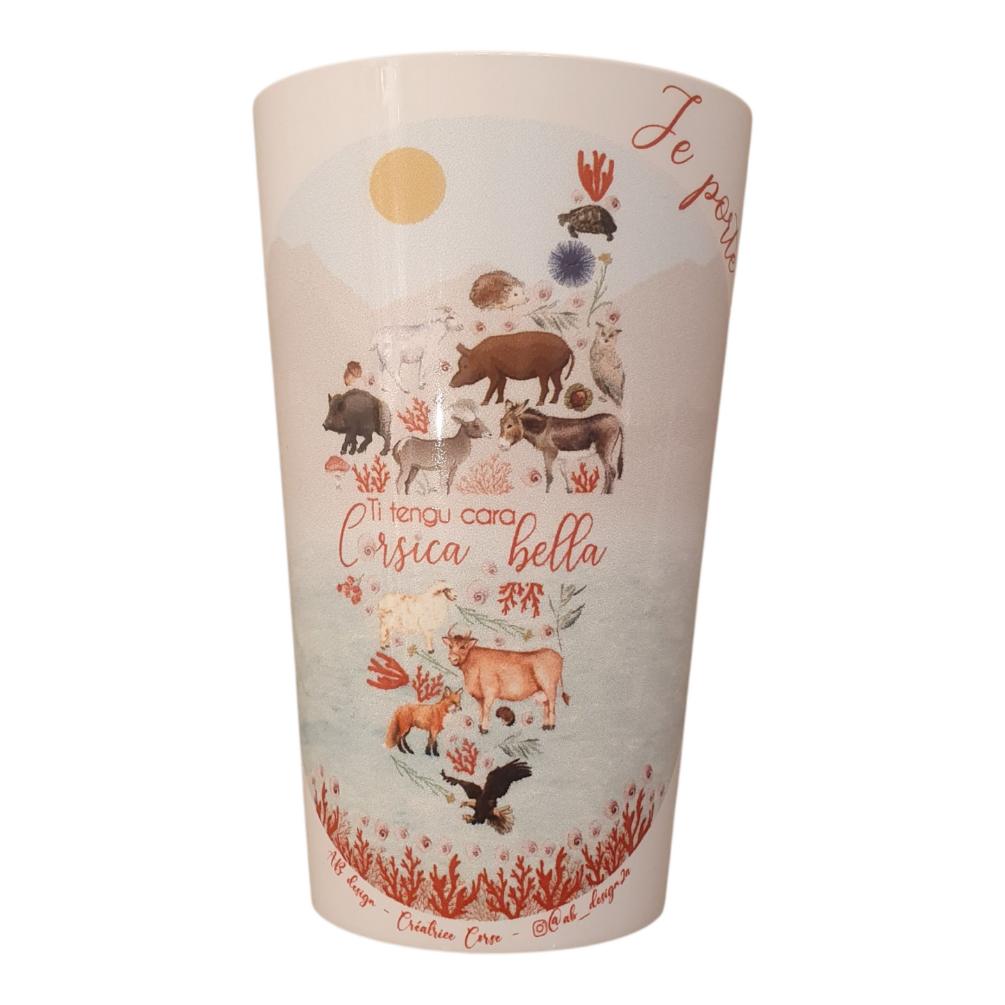 Verre Eco-Cup porte bonheur Corse