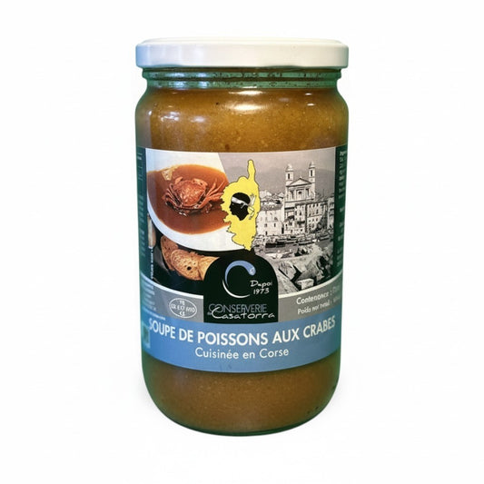 Soupe de Poisson aux Crabes Corse 680g | Conserverie Casatorra