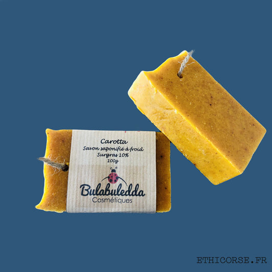 Bulabuledda - savon saponifié à froid à la carotte - Carotta