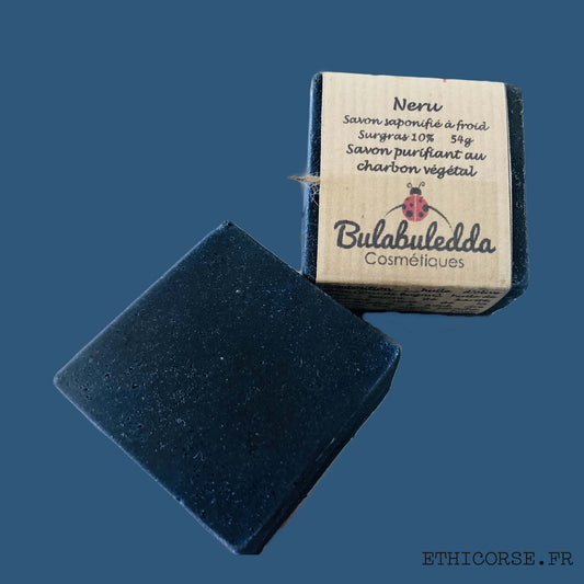 Bulabuledda - savon saponifié à froid purifiant charbon végétal - Neru