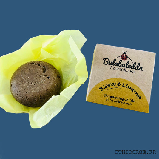 Bulabuledda - shampoing solide biera e limone - Ethicorse.fr