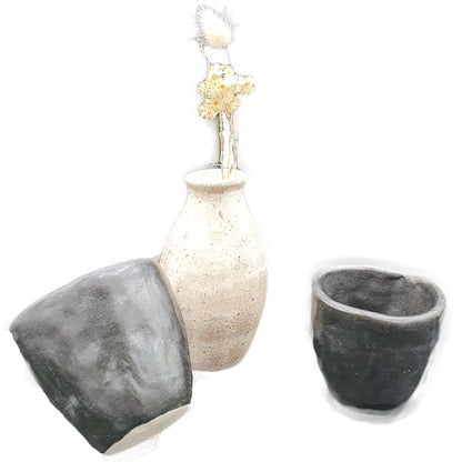 Chloé Sorro céramique - Ethicorse.fr - Tasses et pot soliflore