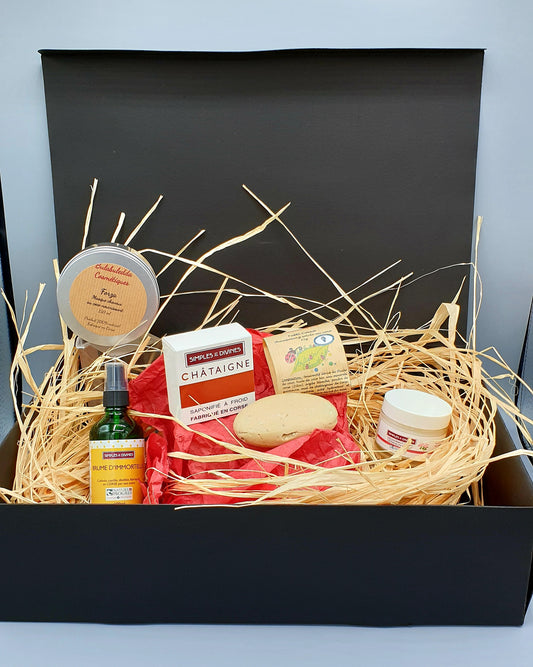 Coffret Ethicorse.fr - coffret jambes lourdes - coffret de produits corses Bio éthiques