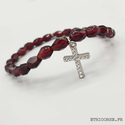 Bracelet perles anciennes en verre - Modèle au choix - MD Création