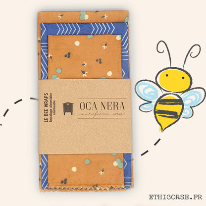 OCA NERA - Ethicorse.fr - Bee Wraps medium éventail