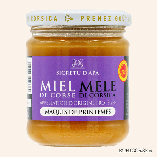 MIEL MAQUIS DE PRINTEMPS CORSE - 125,250,400g - Sicretu d'Apa