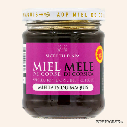 MIELLATS DU MAQUIS CORSE - 125,250,400g - Sicretu d'Apa