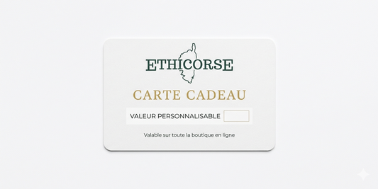 Carte cadeau Ethicorse — boutique de produits corses artisanaux