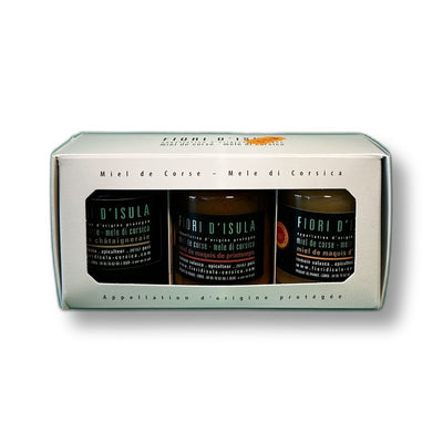 Coffret Miel de Corse AOP — 3 Saveurs | Fiori d'Isula