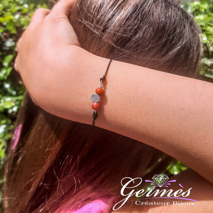 Bracelet Palet et corail maman enfant 01