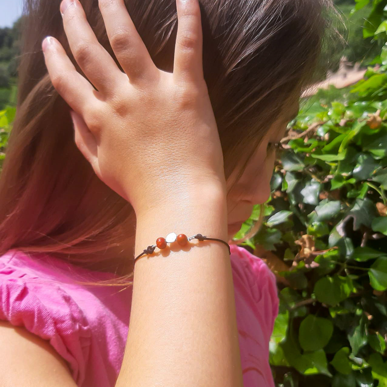 Bracelet Palet et corail maman enfant 03