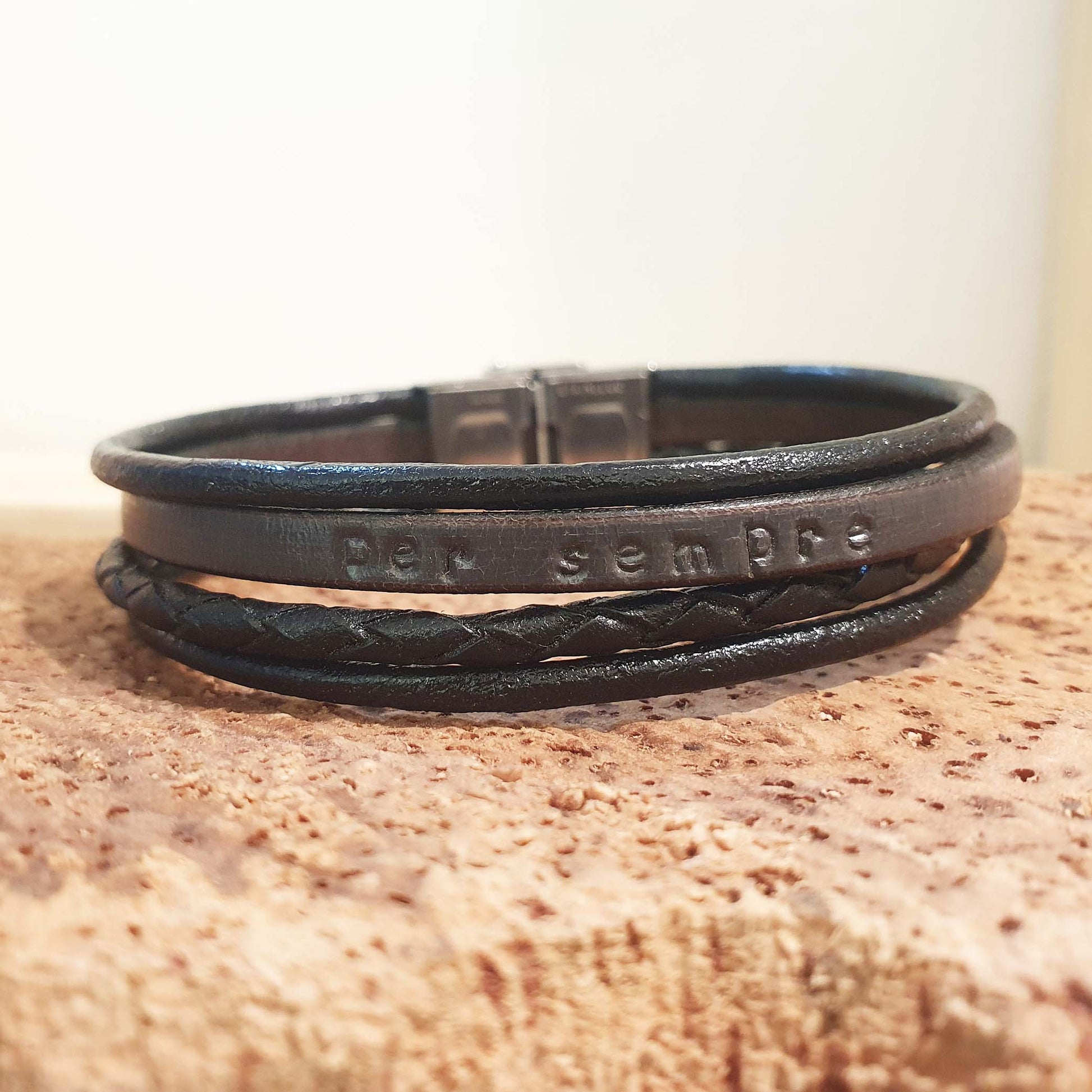 latitude 4202 - ethicorse - bracelet multirangs gris