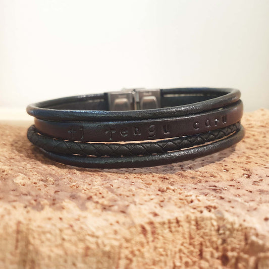latitude 4202 - ethicorse - bracelet multirangs noir