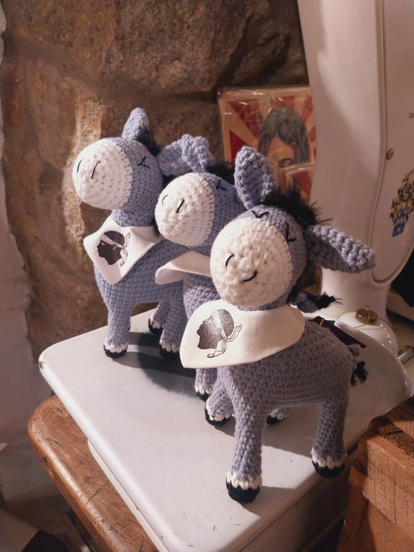 Âne Corse au crochet fait main - Art tiss création