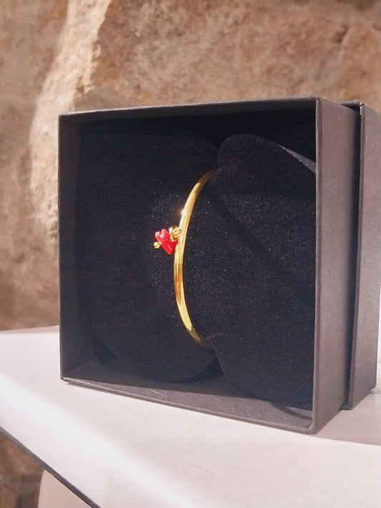 Jonc réglable Corail créateur - Les Ajacciennes