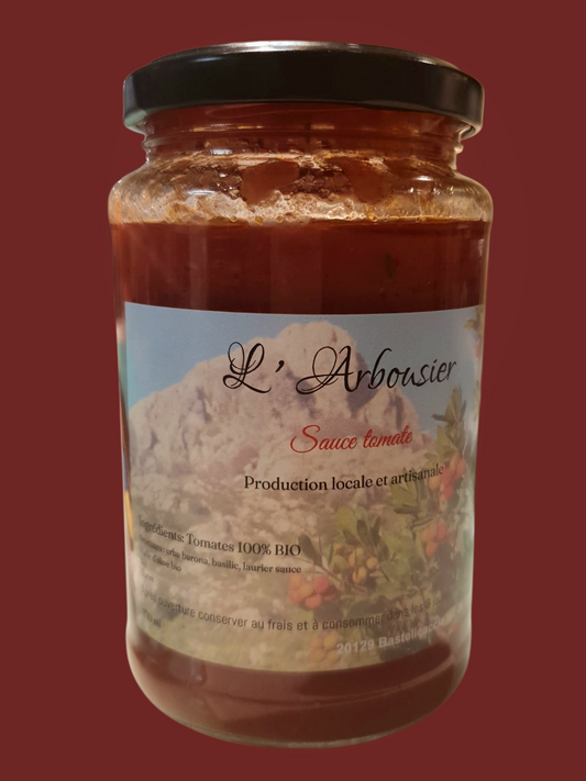 La sauce Tomate Corse - domaine l'Arbousier - 370ml