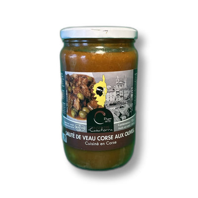 Sauté de Veau Corse aux Olives Cuisiné en Corse 660g | Conserverie Casatorra